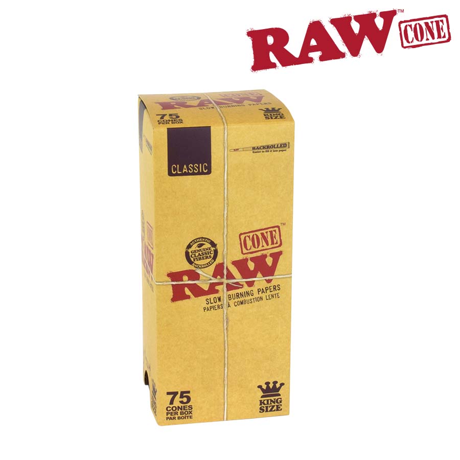 RAW Pre-Rolled Cones King Size – 75/PACK