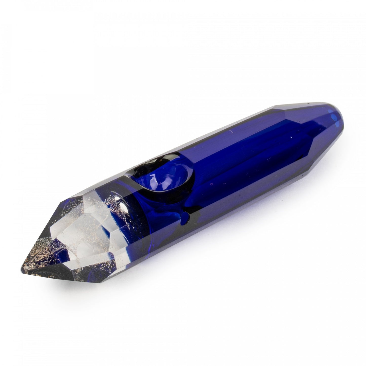 Red Eye Glass Crystal With Dichro Hand Pipe