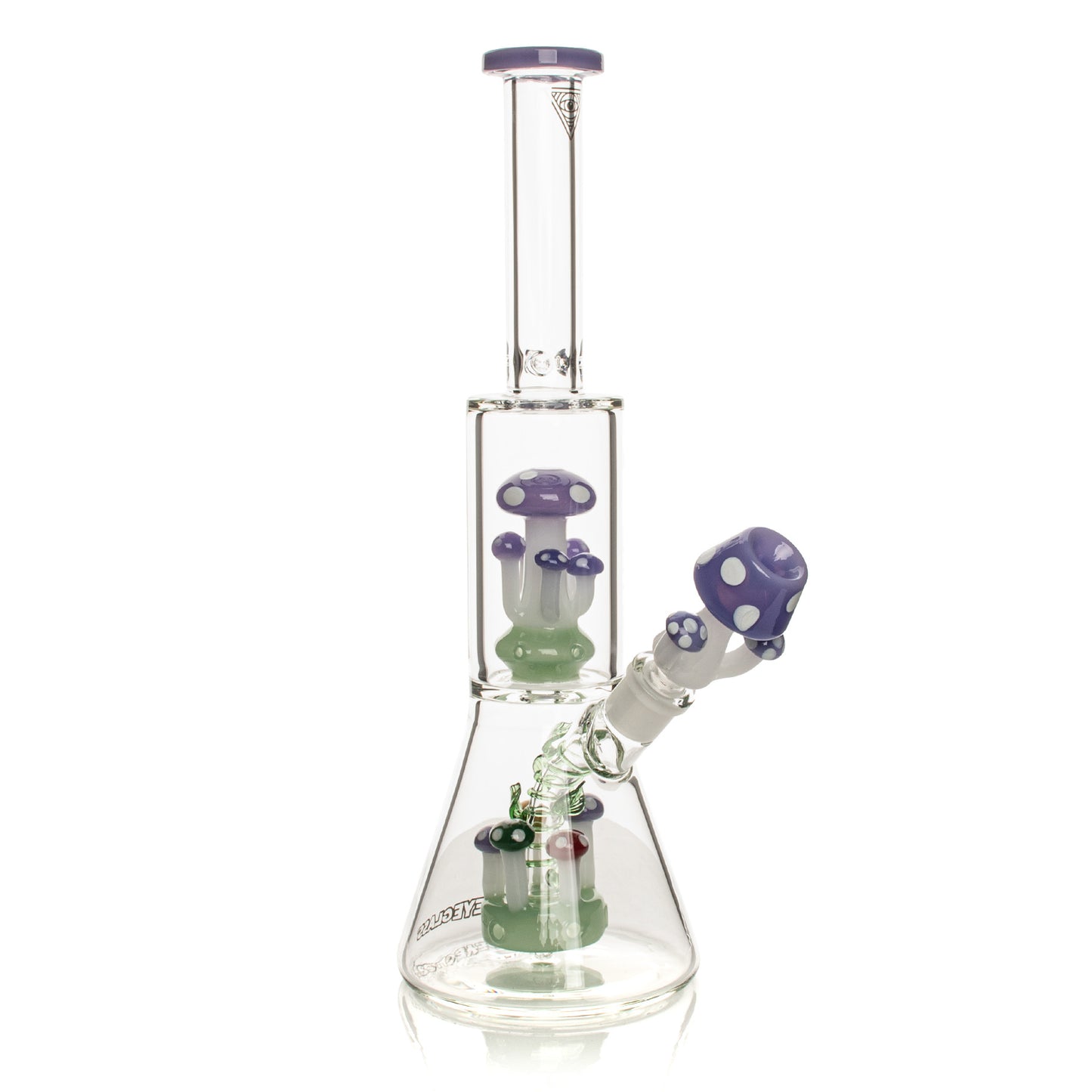 Red Eye Glass Mushroom Bong Water Pipe Avabale At Bong Shop One Love Hemp Co. 1449 Kingsway, Vancouver, B.C., Canada