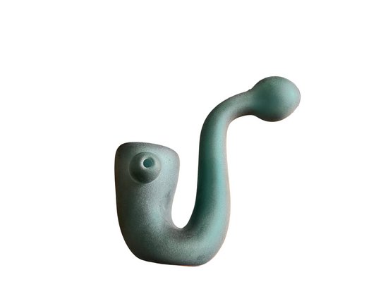 Red Eye Glass Sandblasted Sherlock Pipe