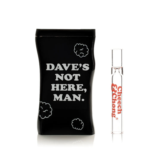 Cheech & Chong® Glass  3.8" Dave's Not Here, Man Dugout