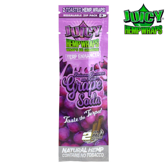 Juicy Hemp Wraps TERP ENHANCED-Grape Soda