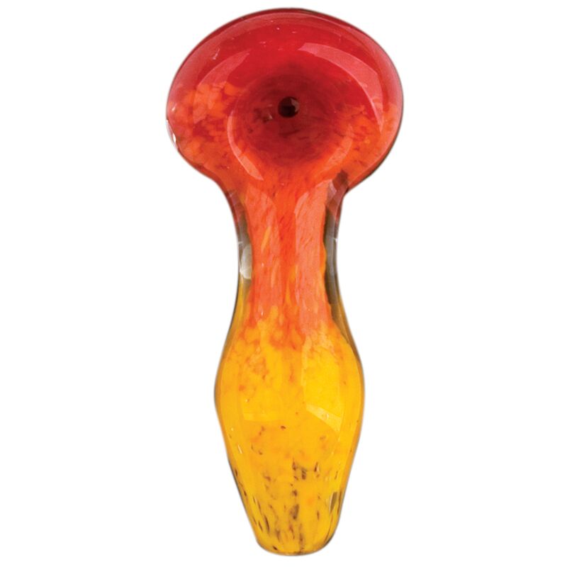 Red Eye Glass Fritter Inside-Out Hand Pipe