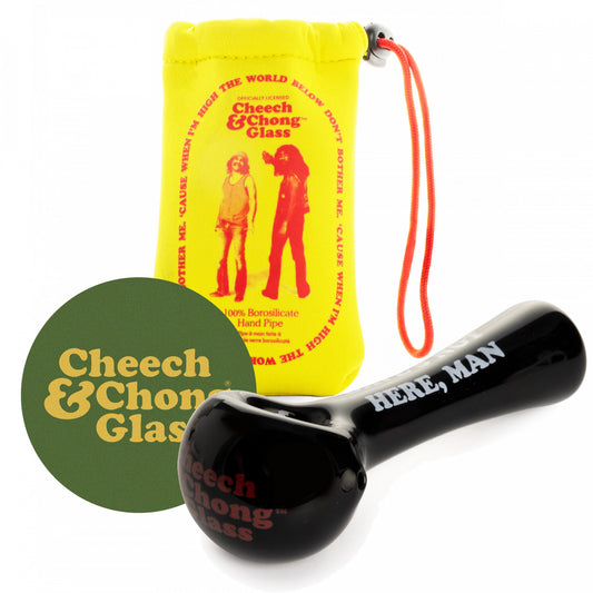 CHEECH & CHONG® GLASS 4.5" Dave's Not Here Man Hand Pipe