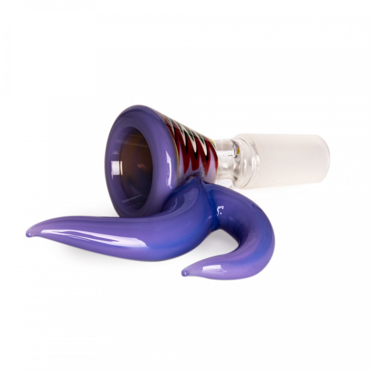 Red Eye Glass® 14mm Wig-Wag Cone Bowl W/ Dual Horn Handle