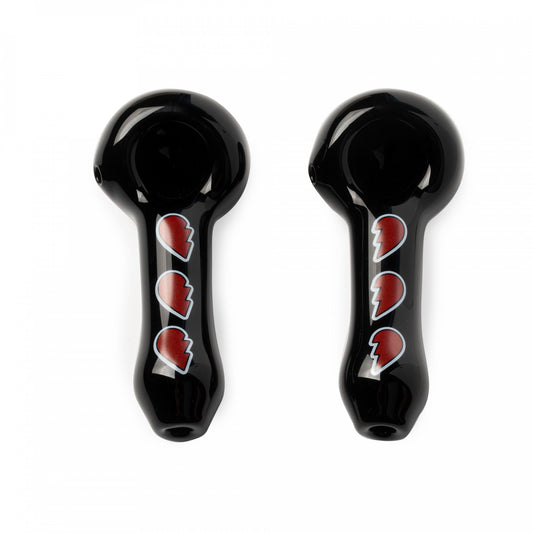 Red Eye Glass Heart Set