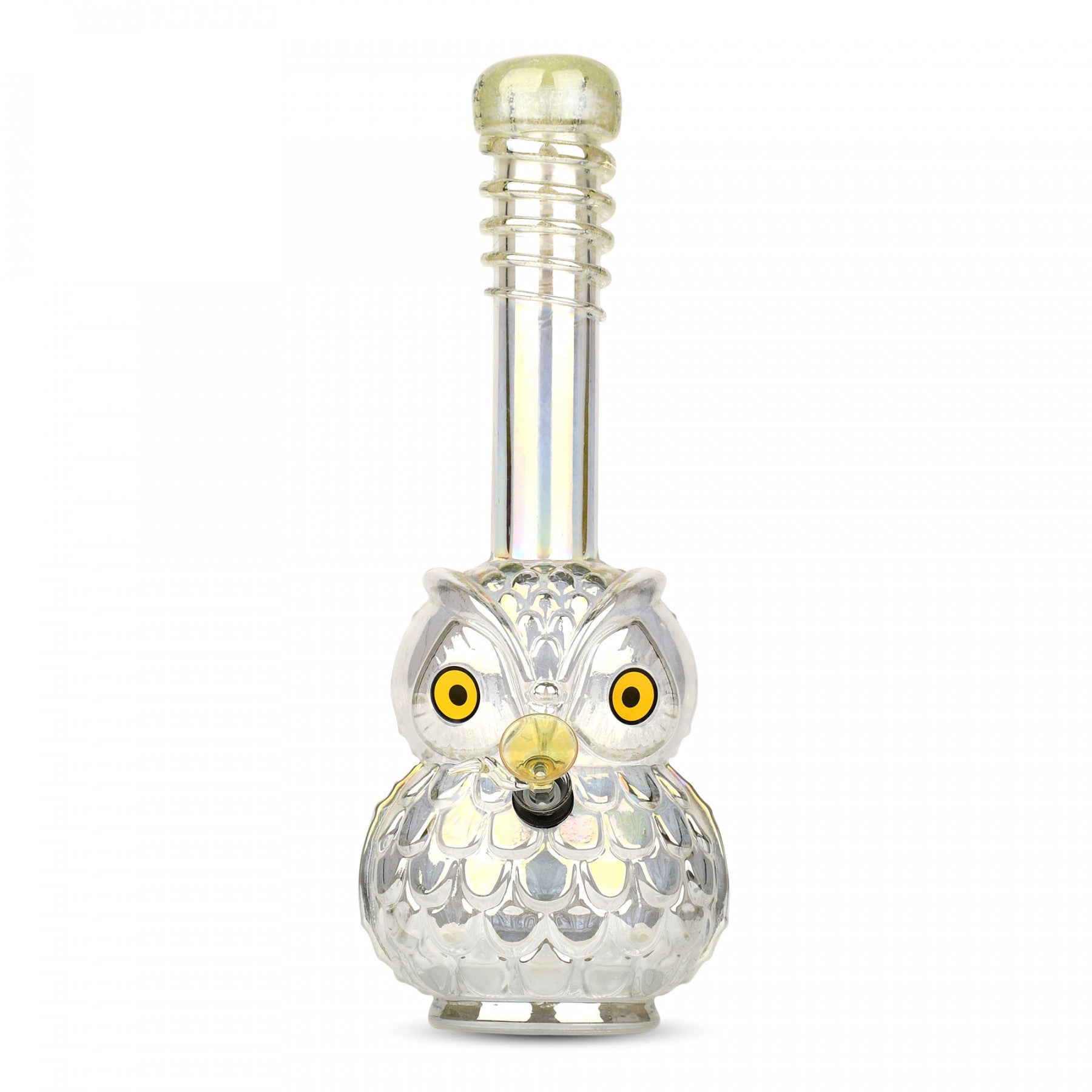 white glow in the dark owl bong canada