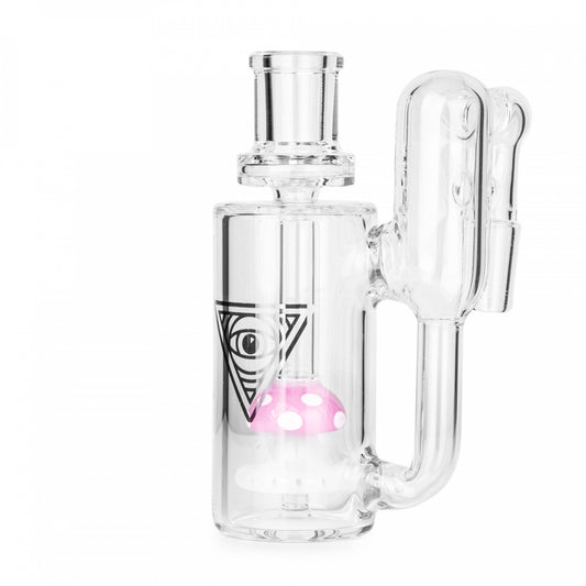 Red Eye Glass 14mm 90 Degree Funguy Recycling Ash Catcher