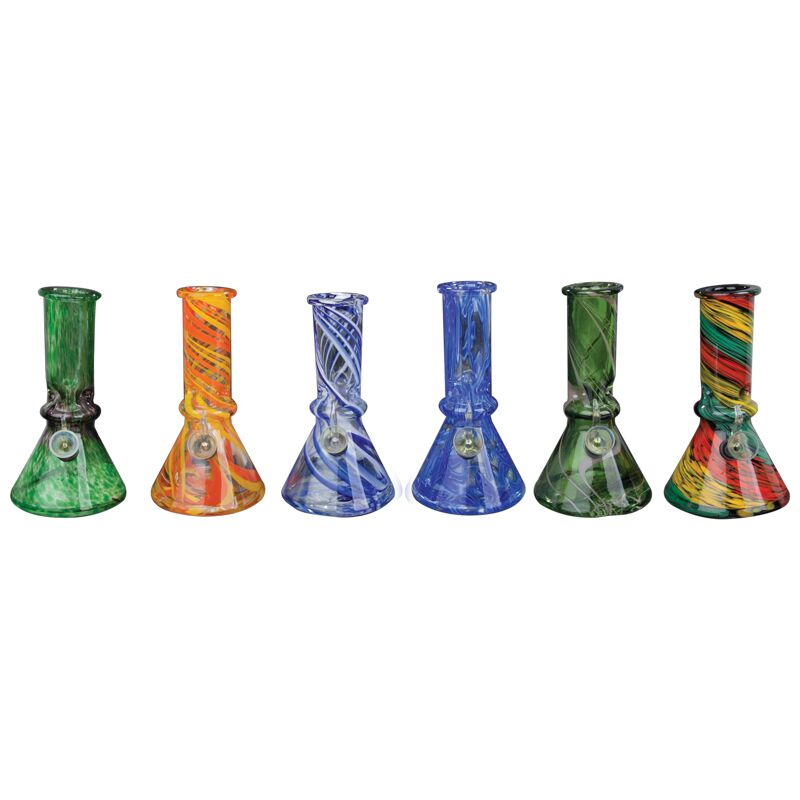 9 Inch Tall Retro Glass Bern Beaker Tube W/Ice Pinch