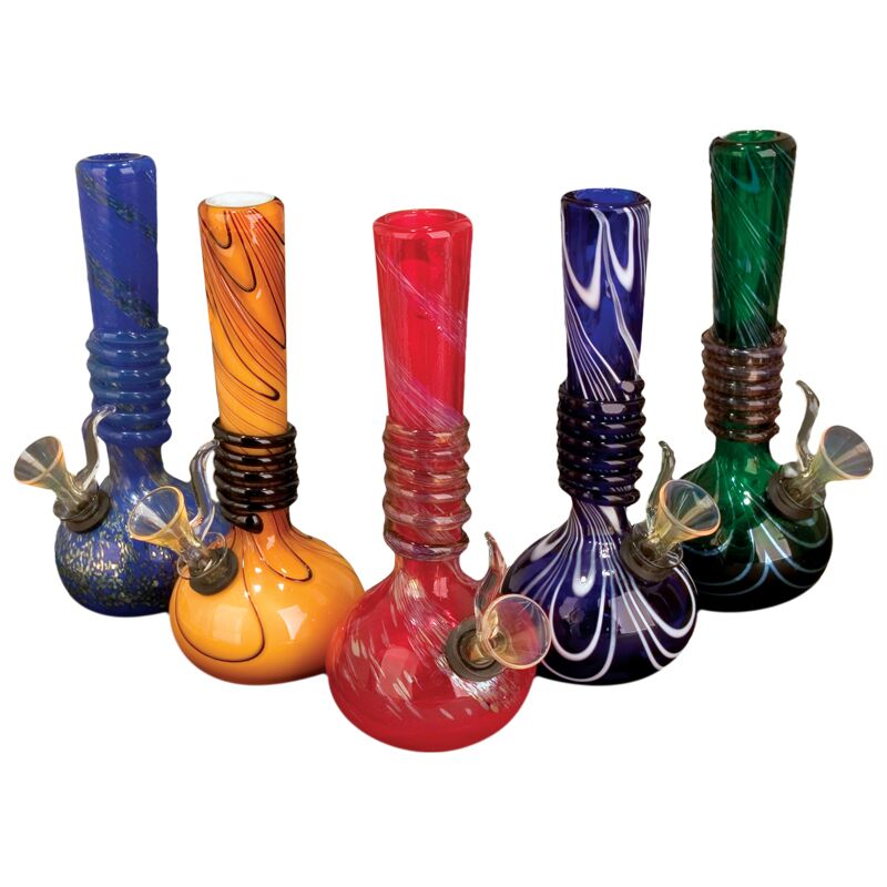 8 Inch Tall Retro Glass Original Tube W/Wrap