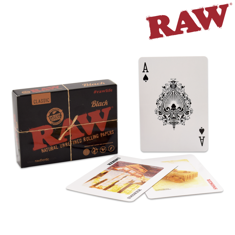 Raw Black Collectible Playing Cards