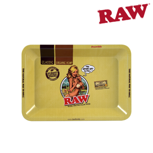 RAW METAL ROLLING TRAY - BIKINI GIRL MINI