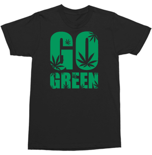 Unisex White Go Green Tee
