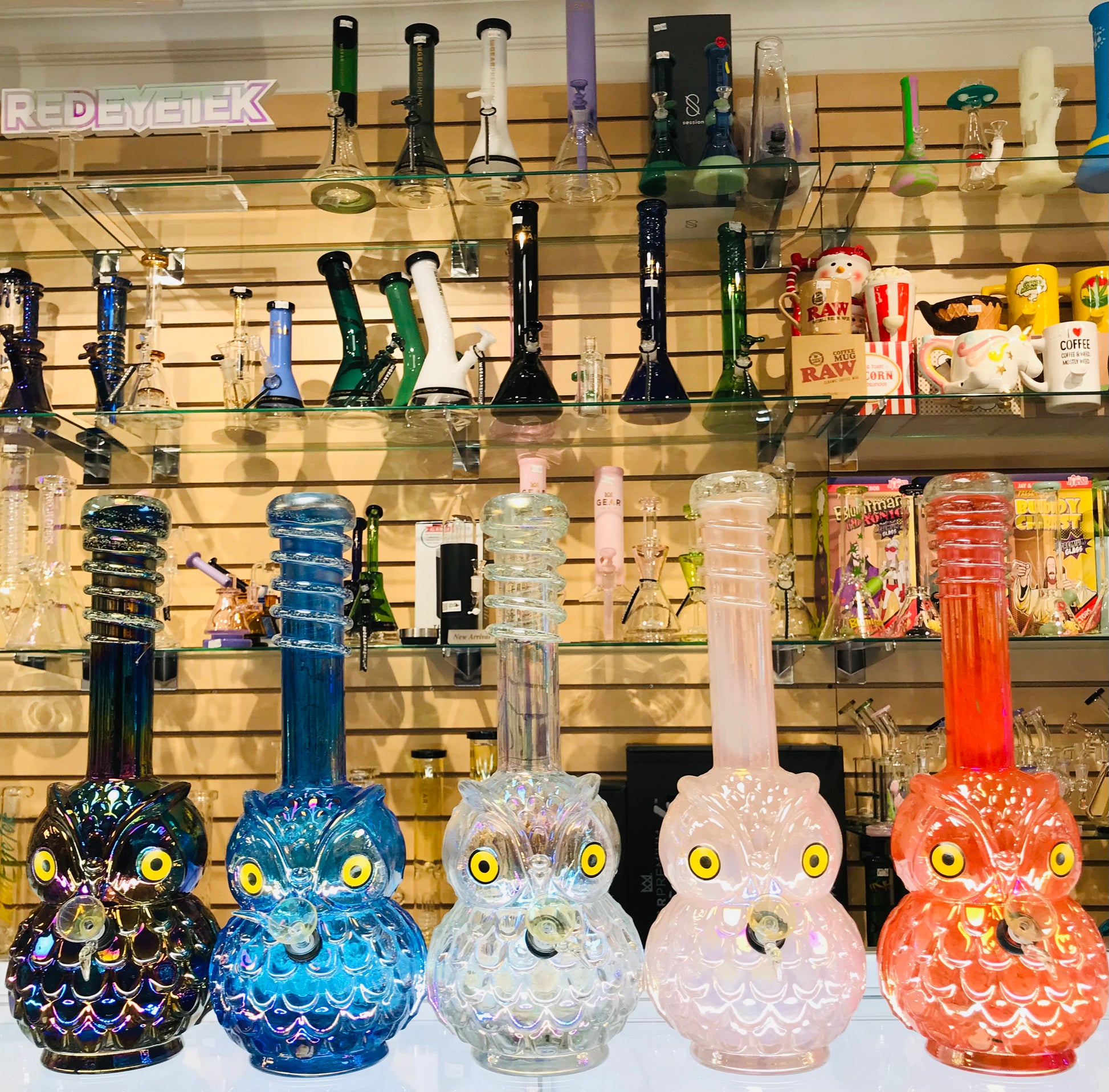 Glow in the dark owl bong Canada