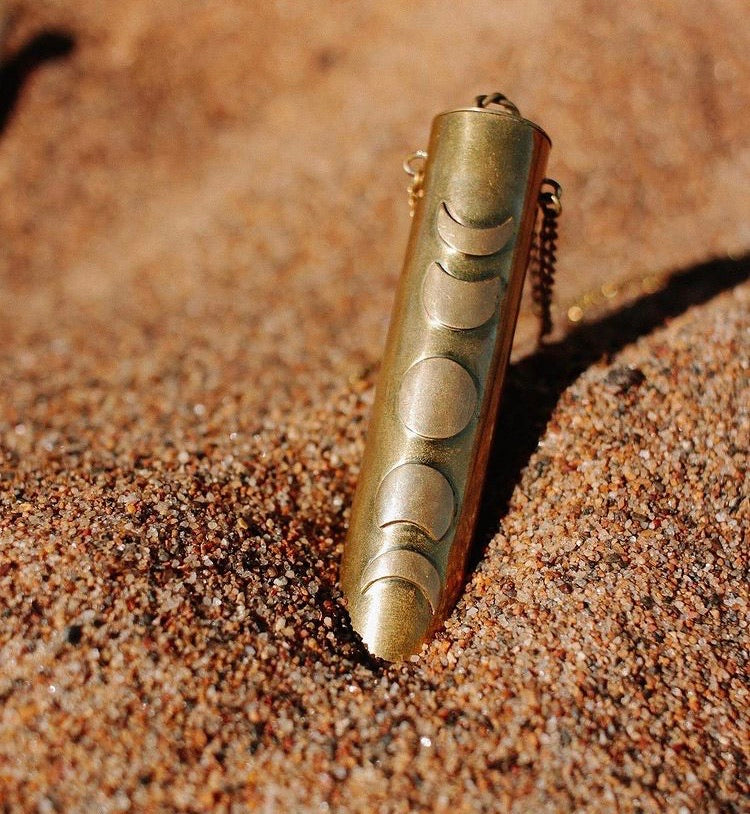 Forged Coast Gold Vessel Necklace Doob Tube. Headshop Vancouver Canada