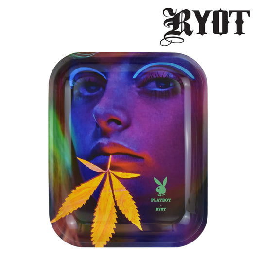 Playboy by Ryot Rolling Trays-Leaf Beard Large
