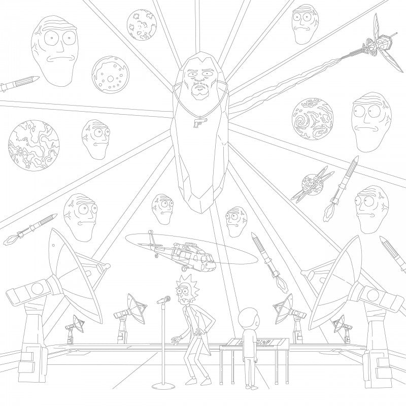 Rick and Morty Official Colouring Book