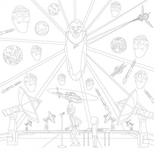 Rick and Morty Official Colouring Book
