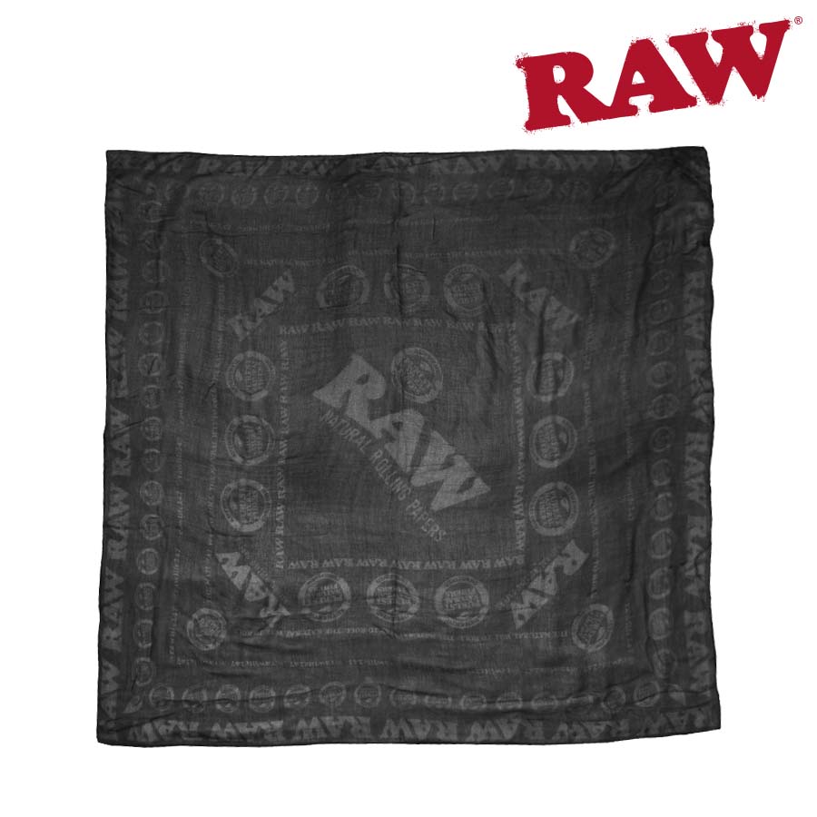 RAW high fashion black scarf