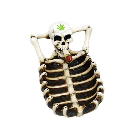 6" x 3.5" Skeleton Ashtray