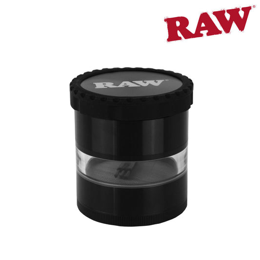 RAW 4 Piece Grinder Clear Body