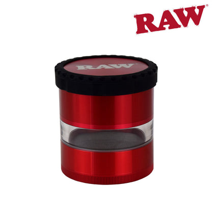 RAW 4 Piece Grinder Clear Body