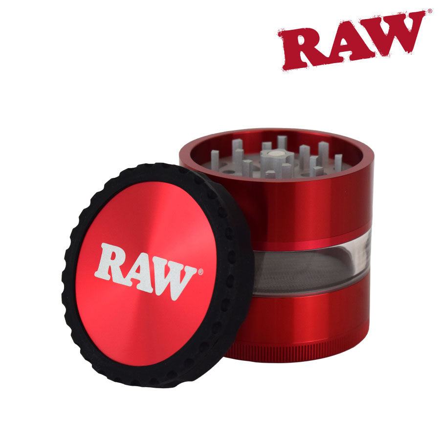 RAW 4 Piece Grinder Clear Body