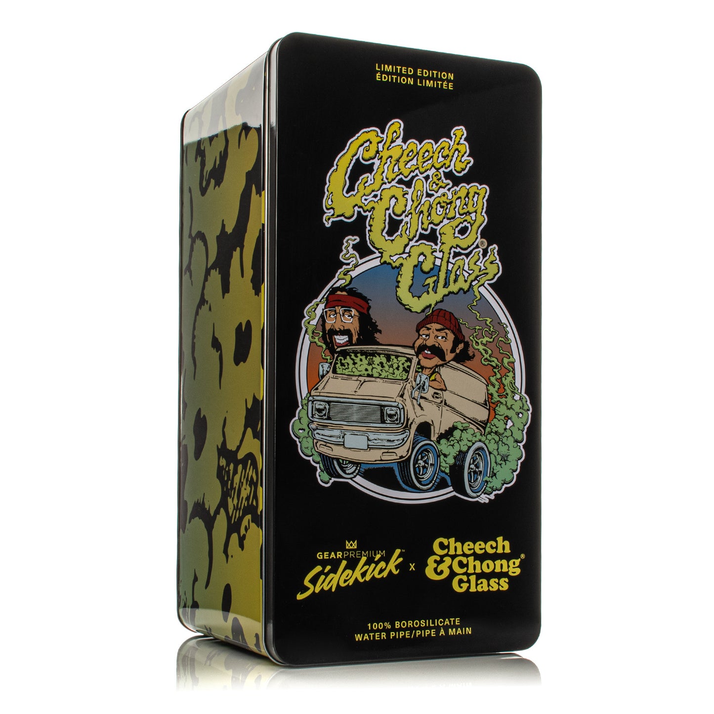 Gear Premium® Cheech & Chong® GLASS 12" 7mm Van Sidekick Bong (Limited Edition of 420) Available At Official Bong Shop for GEAR Premium and Cheech & Chong Glass. 1449 Kingsway, Vancouver, B.C., Canada