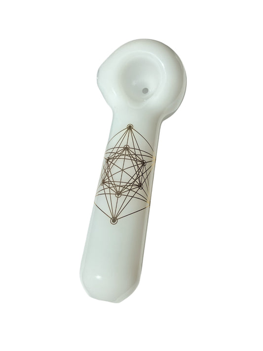 Jellyfish Sacred Geometry Large 5"  Hand Pipe