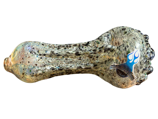 Chameleon Glass Ribbed Galaxy Pipe