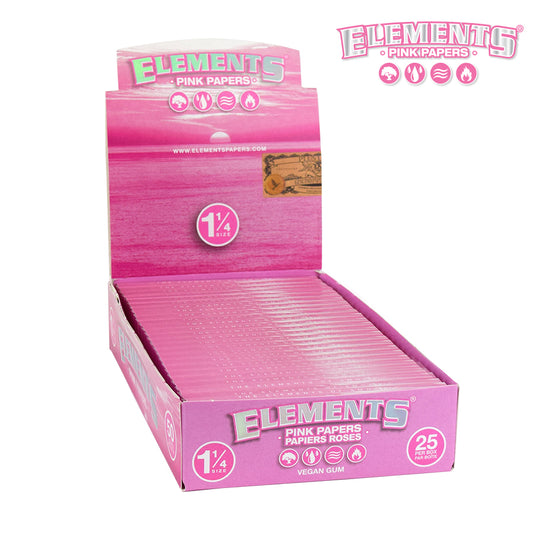 Elements Pink 1¼ Rolling Papers