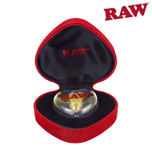 RAW Glass Heart Cone Holder