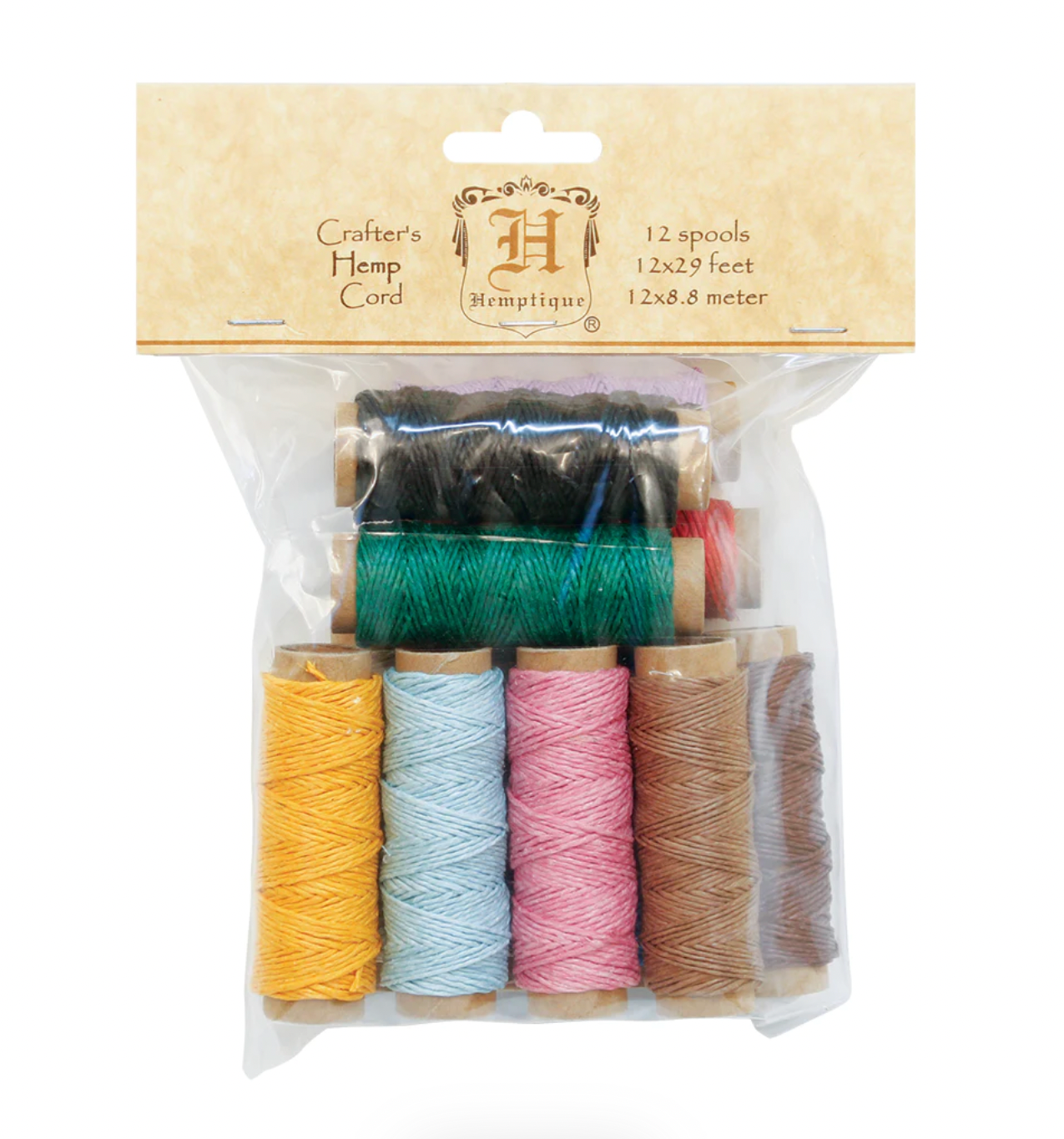 Hemptique Hemp Cord Mini Spools Multi-Pack