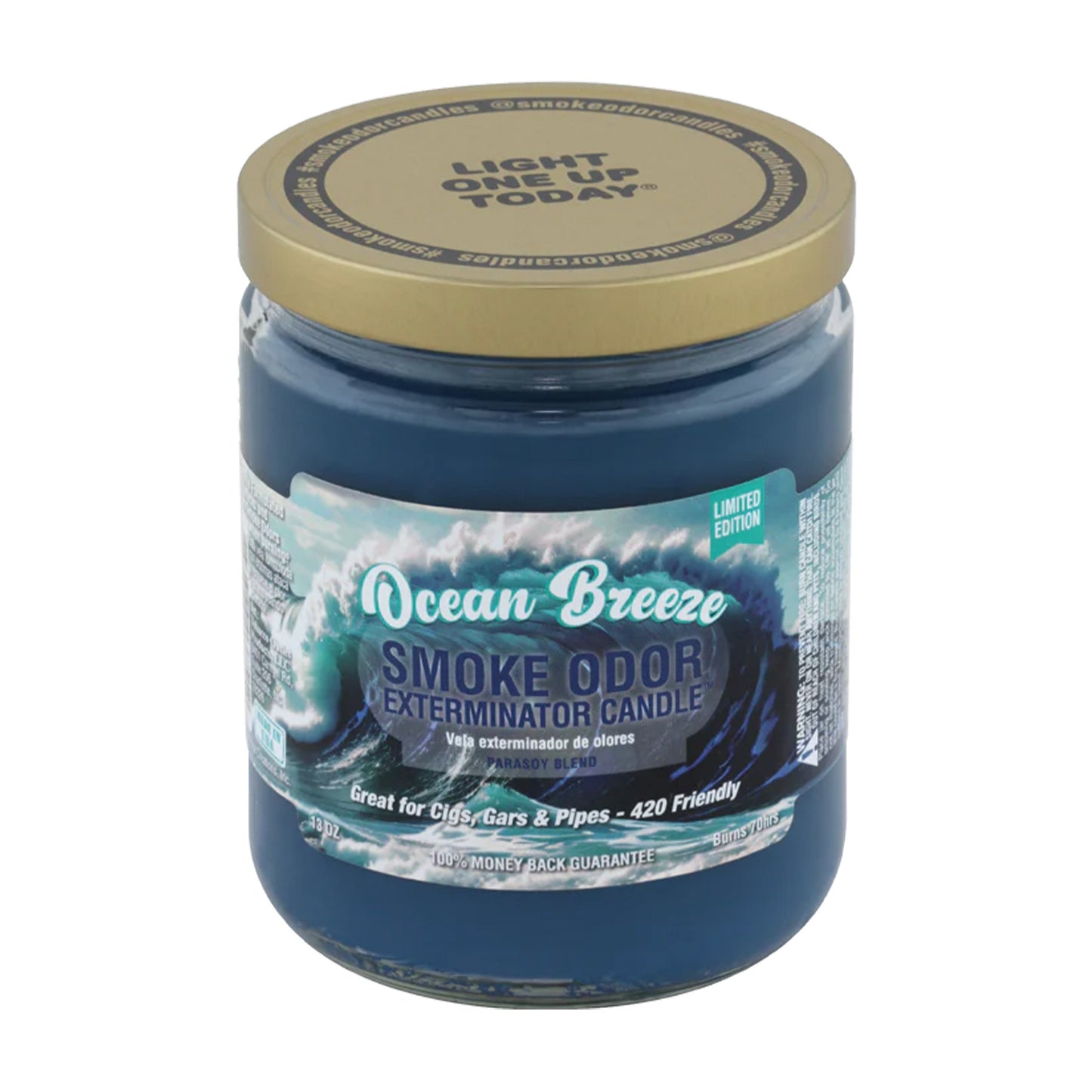 Smoke Odor 13oz Ocean Breeze Candle