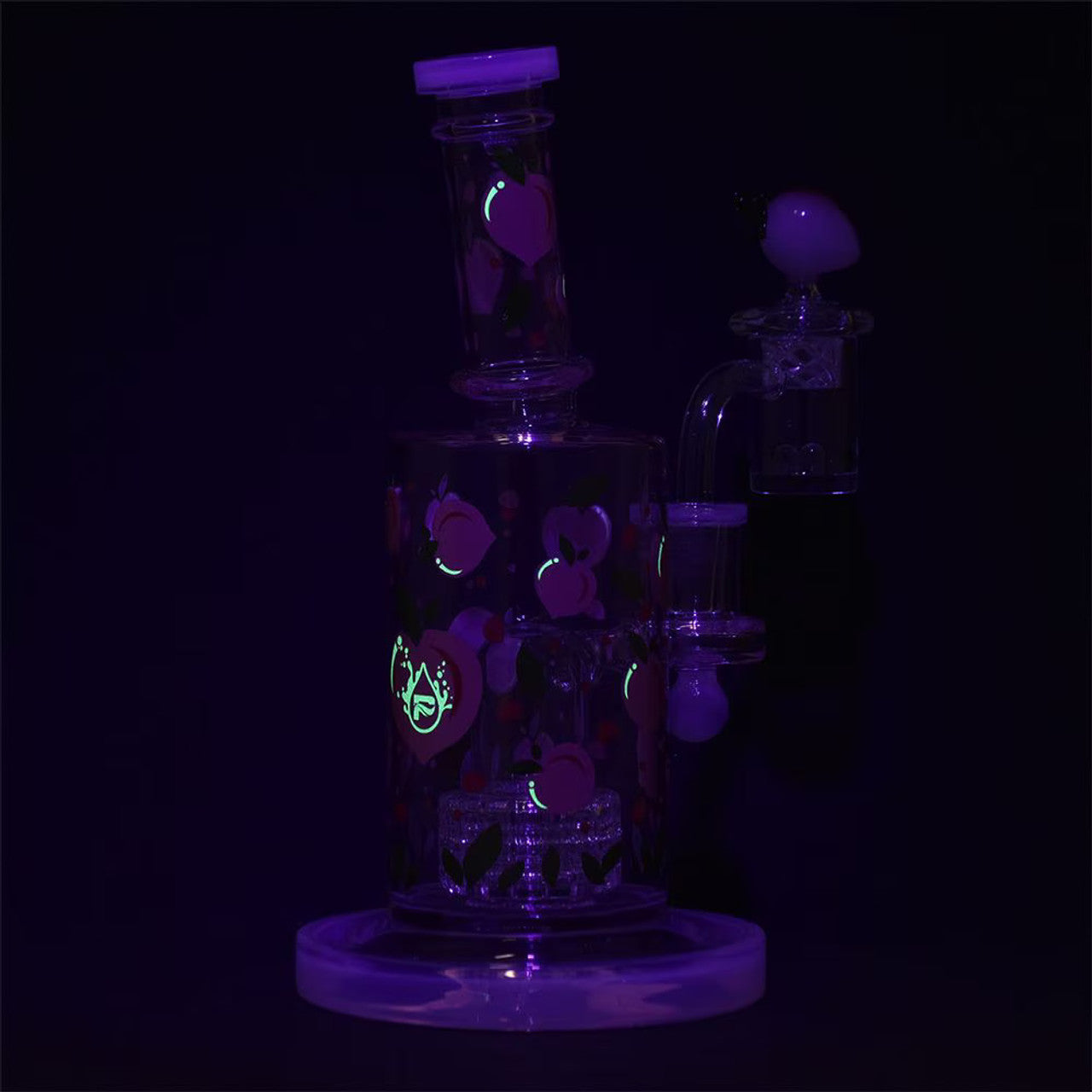 Pulsar Peach Glow In The Dark Dab Rig Kit - 8"