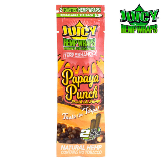 Juicy Hemp Wraps TERP ENHANCED-Papaya Punch