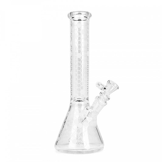 13" Frosted Honeycomb Bee Bong
