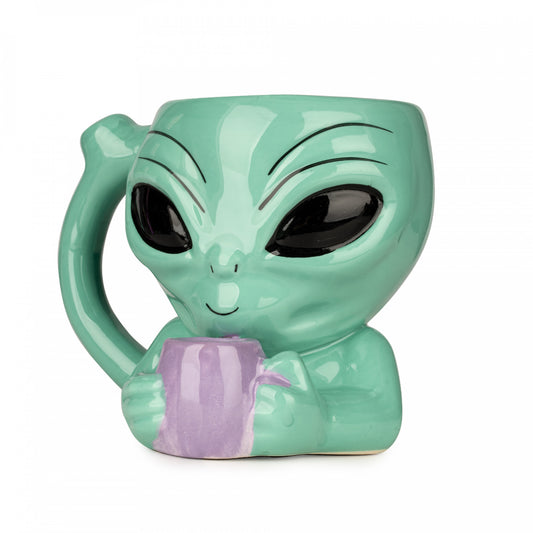 Alien Ceramic Mug Pipe