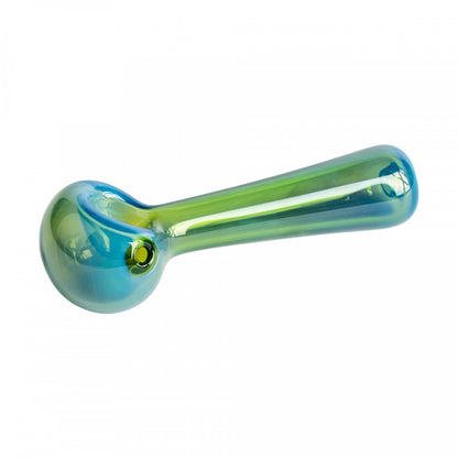 Red Eye Glass Solid Colour Hand Pipe W/ Built in Ash Catcher Mouthpiece
