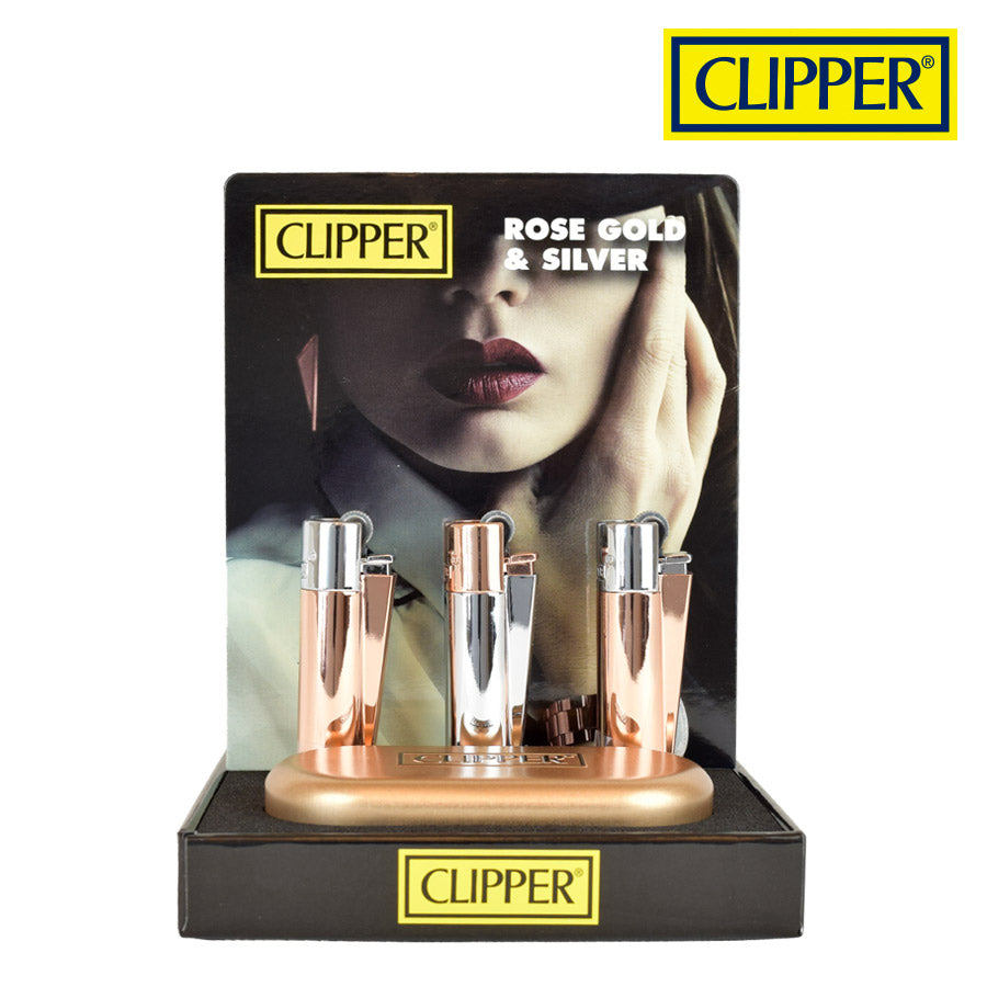 Clipper Metal Lighter-Rose Gold & Silver