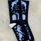 High 'Til I Die Women's Crew Socks By Groovy Things. Available At One Love Hemp Co. 1449 Kingsway, Vancouver, B.C., Canada