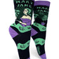 Mary Jane  Women's Crew Socks By Groovy Things. Available At One Love Hemp Co. 1449 Kingsway, Vancouver, B.C., Canada