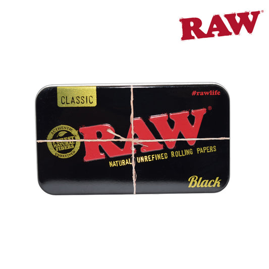 Raw black metal tin storage. Rawthentic