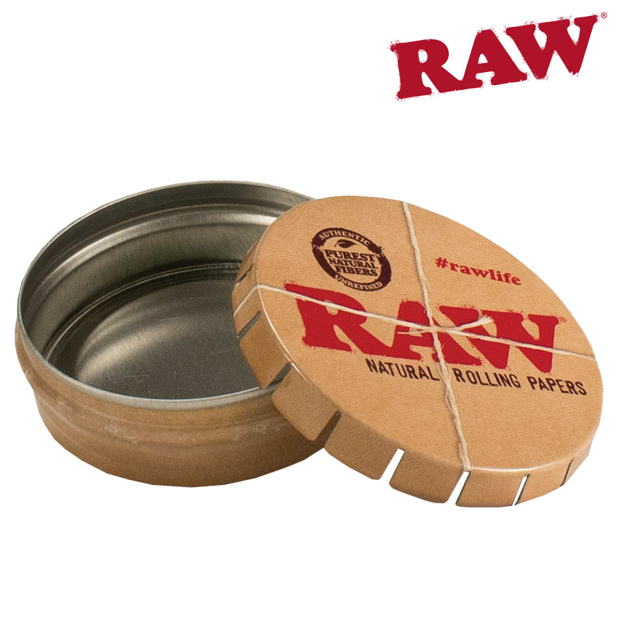 RAW Tin Small Round W/ClipTop