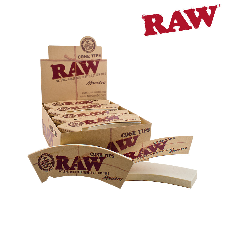 Raw Cone Tips. Pack of 32 Tips