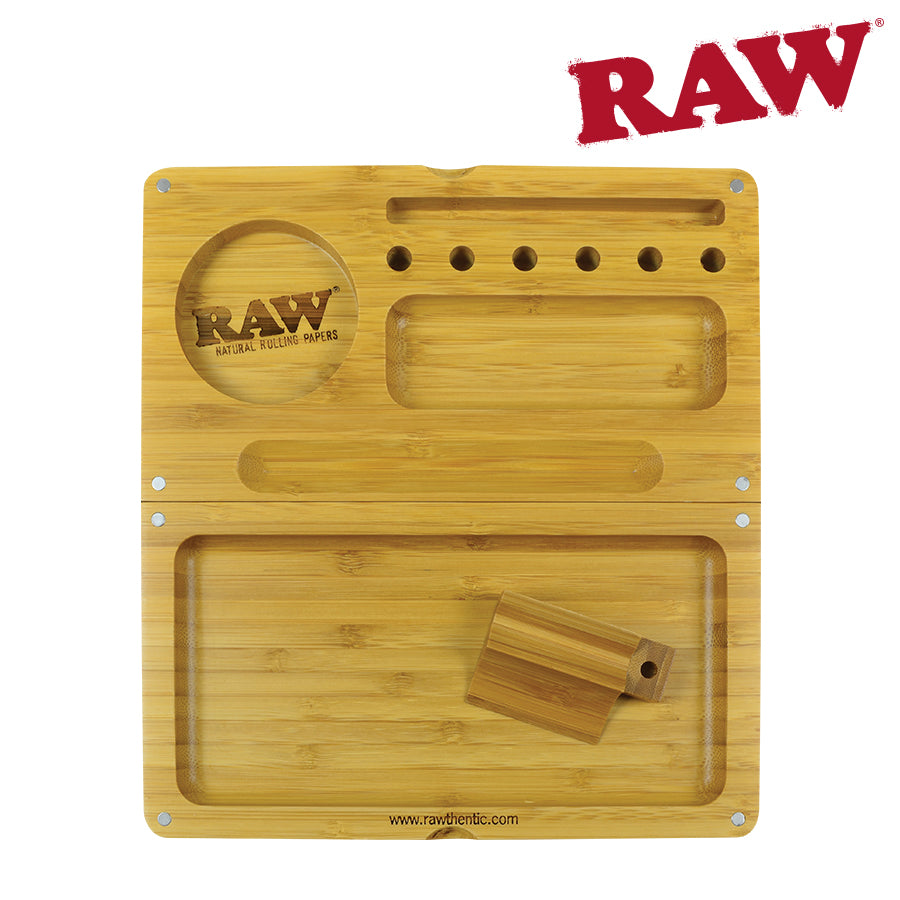Raw Bamboo Magnetic Flip Rolling Tray!