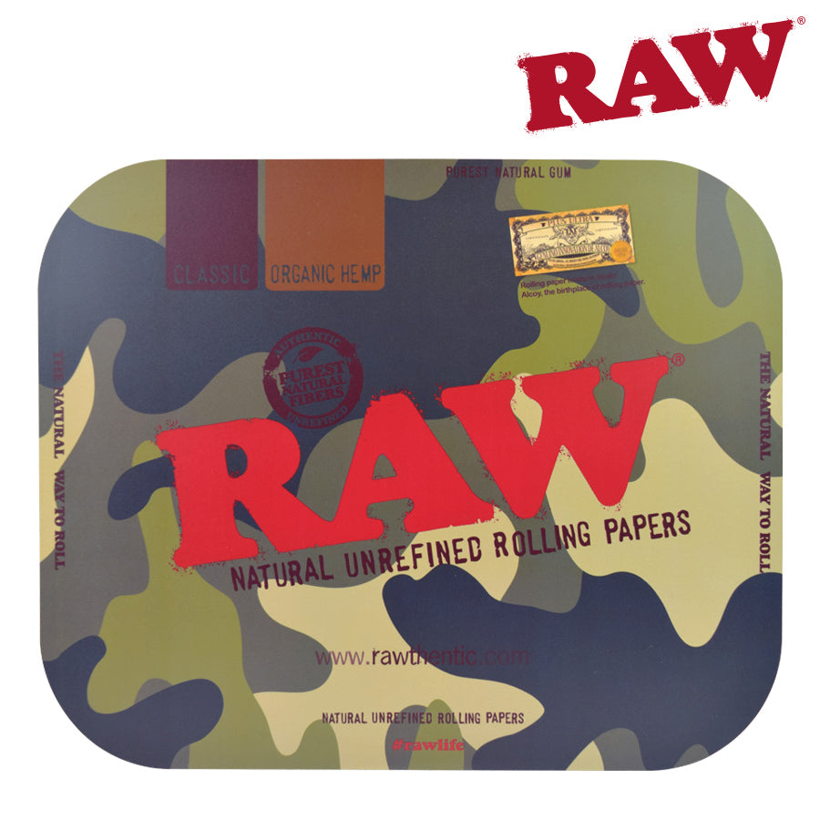 Raw Camo Rolling Tray Cover-Large