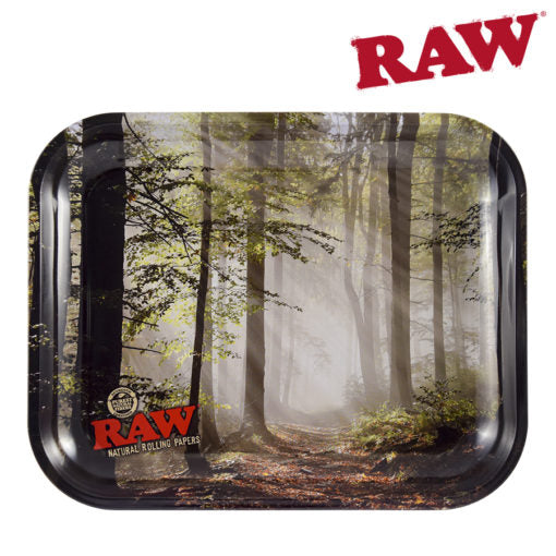RAW SMOKEY TREES ROLLING TRAY - LRG