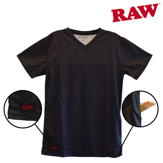 RAW Watermark Short Sleeve Shirt With Pocket