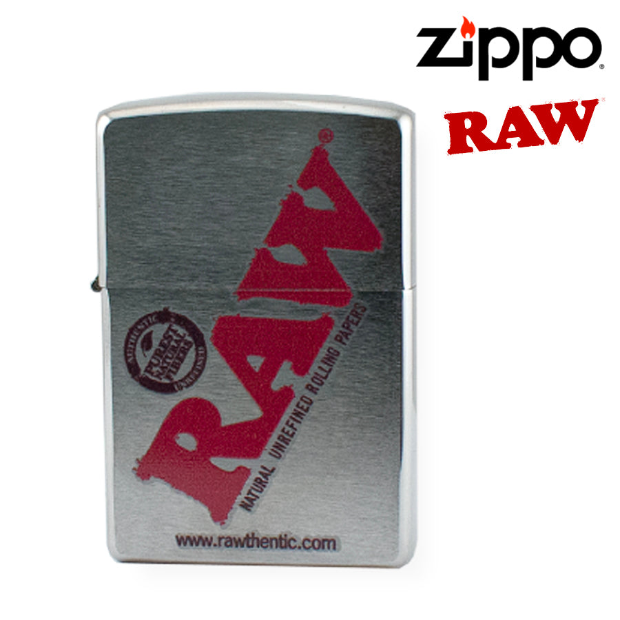 Raw Zippo Lighter.  Chrome Finish. Silver.
